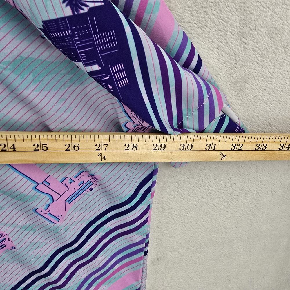 Retro Rifle Ocean Drive Mens Shirt 3XL Blue Hawaiian Aloha Button Up AOP - Picture 8 of 9